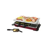 8 Person Red Classic Raclette Party Grill with Granite Stone KF-77045