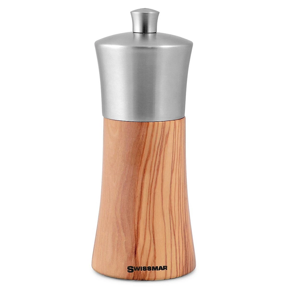 Torre 15cm Olive Wood Salt Mill