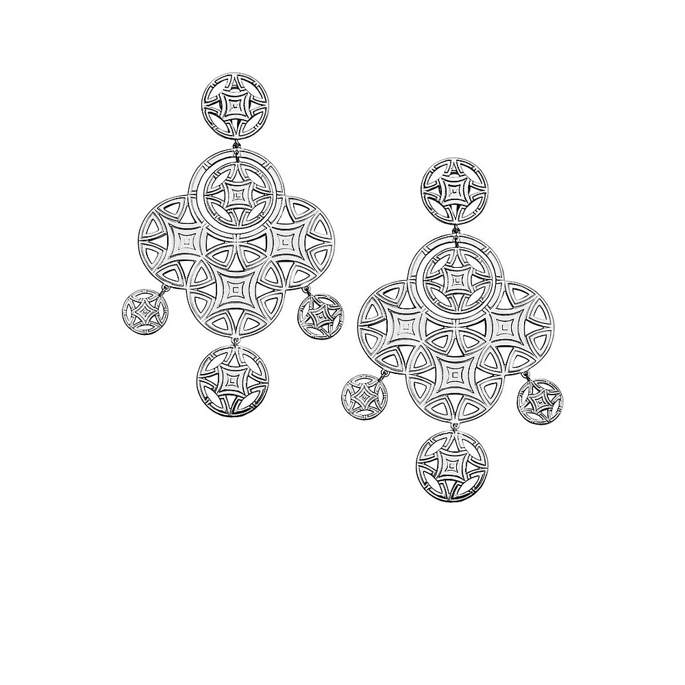 Boucles d'oreilles chandelier en argent sterling 925 Reflections