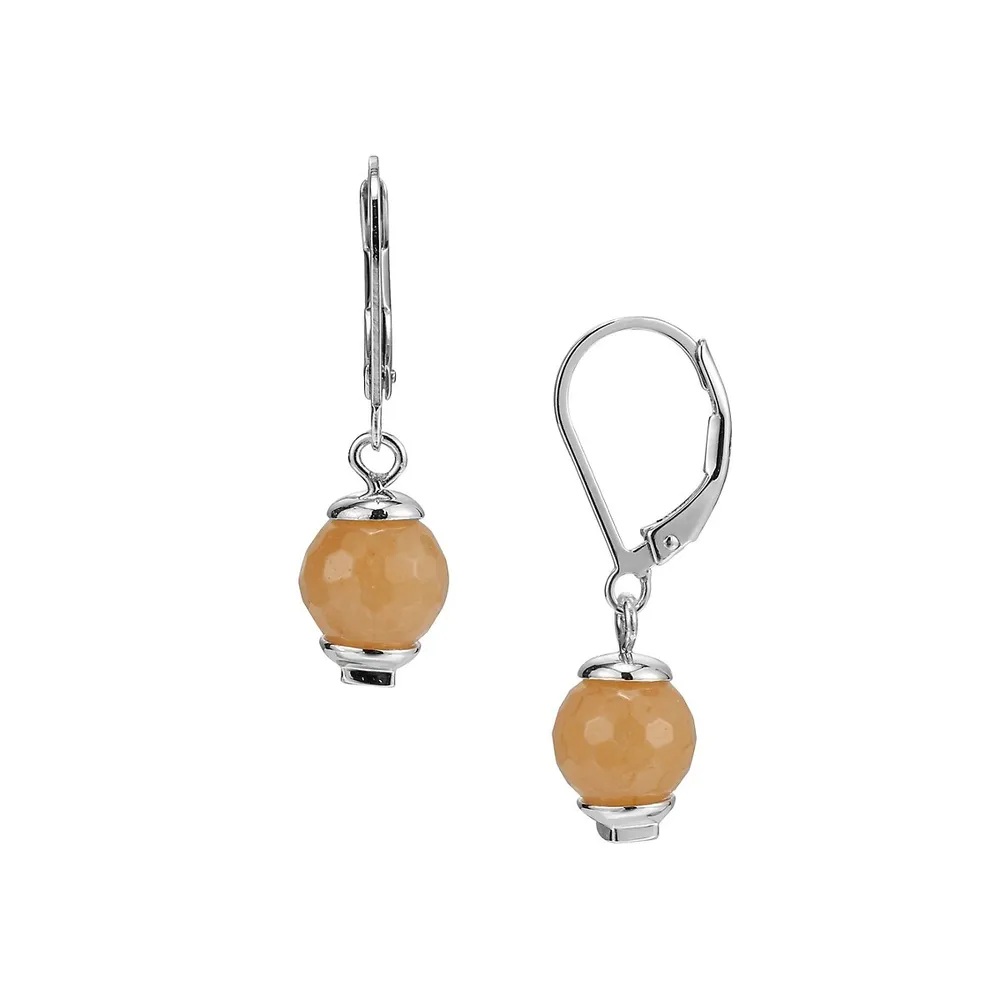 Sterling Silver Calypso Aventurine Earrings