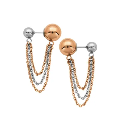 Front and Back Ball Earrings