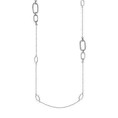 Collier long à maillons Steelx