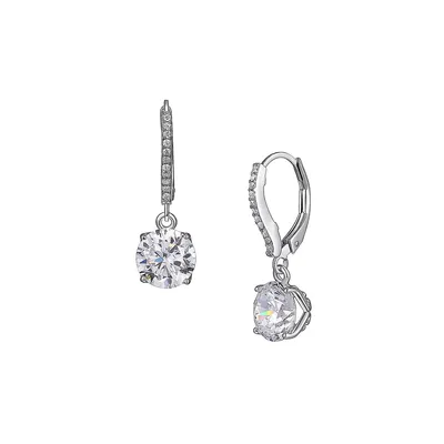 PAJ-Bridal Rhodium-Plated Sterling Silver & Micro Pavé Cubic Zirconia Earrings