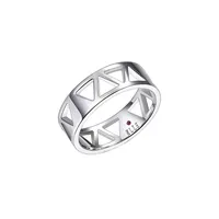 Cairo Rhodium-Plated Sterling Silver Band Ring