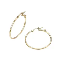 Hoops 18K Goldplated Sterling Silver Earrings