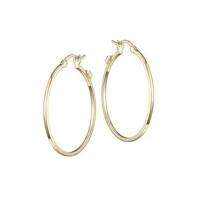 Hoops 18K Goldplated Sterling Silver Earrings