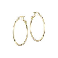 Hoops 18K Goldplated Sterling Silver Earrings