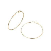 18K Goldplated Sterling Silver Hoop Earrings
