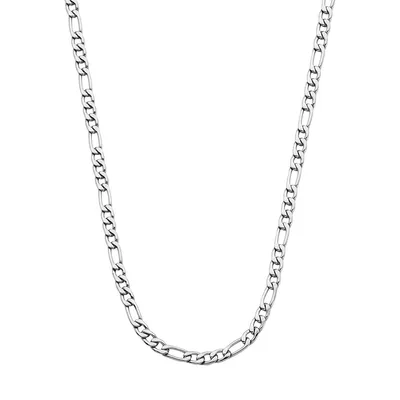 Stainless Steel Figaro Chain Necklace