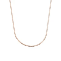 Rose-Goldplated Stainless Steel Herringbone Necklace -​16-Inch x 3.1 MM