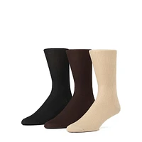 Chaussettes non élastiques de grande qualité, paquet 3 paires pour homme