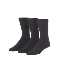 Men's 3-Pair Rib Crew Socks