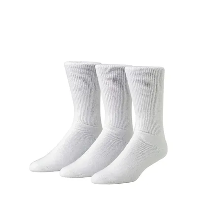 Men's 3-Pair Non-Binding Crew Socks