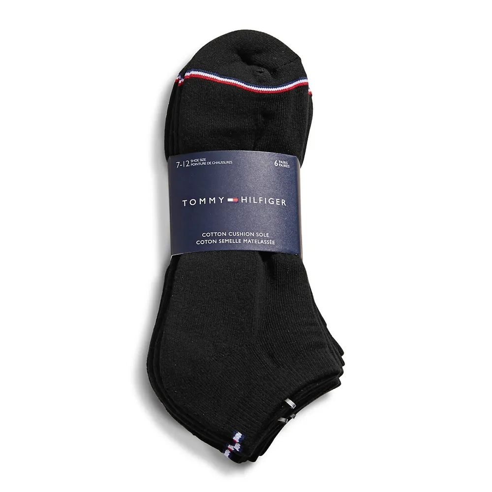 Men's 6-Pair Cushion Sole Sport Liner Ankle Socks