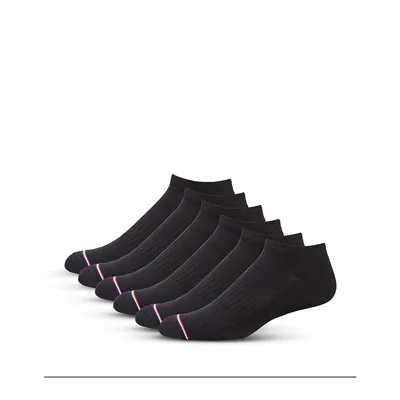 Men's 6-Pair Cushion Sole Sport Liner Ankle Socks