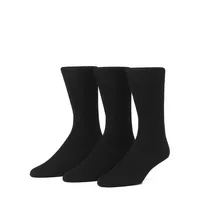 Men's 3-Pair Flat Knit Socks