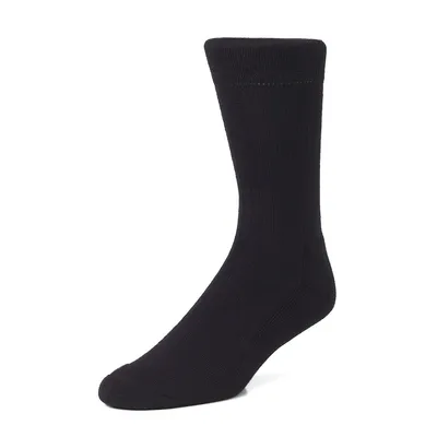 Men's Touch of Wool Ribbed Crew Socks