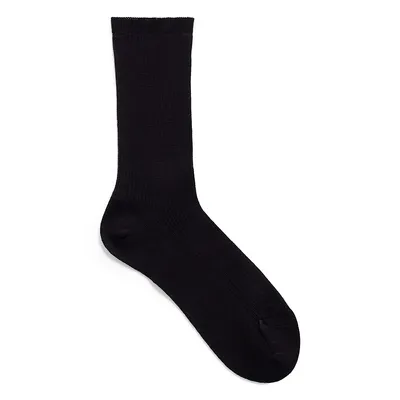 Women's Wool-Blend Non-Elastic Ribbed Crew Socks