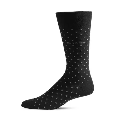 Men's Polka Dot Crew Socks