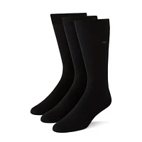 Men's 3-Pair Flat Knit Socks