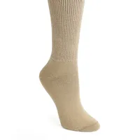 Women's Non-Binding Cotton Crew Socks