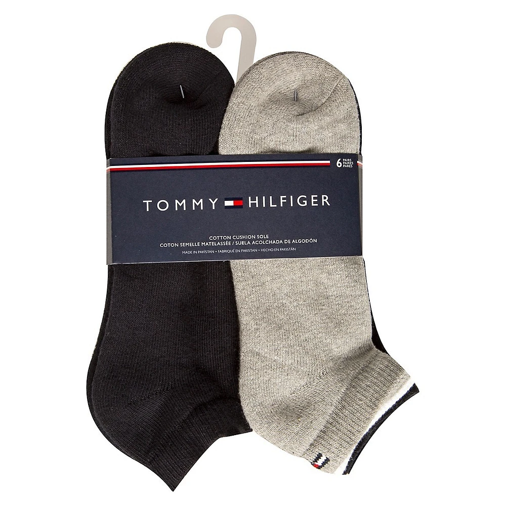 Socquettes sport pour homme, paquet de six paires