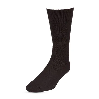 Men's 2-Pair Happy Foot Crew Socks