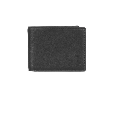 Textured Leather Bi-Fold Wallet