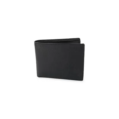Slim Leather Bi-Fold Wallet