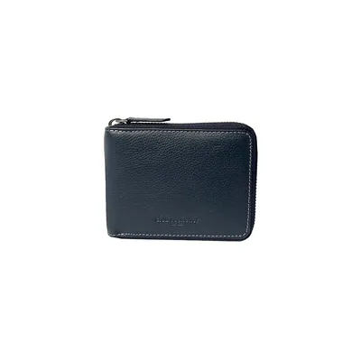 Leather RFID Zip-Around Wallet