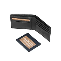 Lennox Bi-Fold Leather Wallet With Removable Card Holder