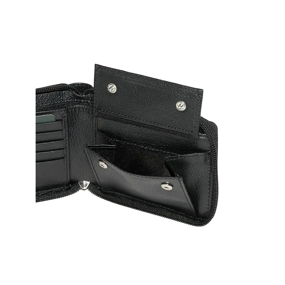 Silhouette Zip-Around Leather Wallet