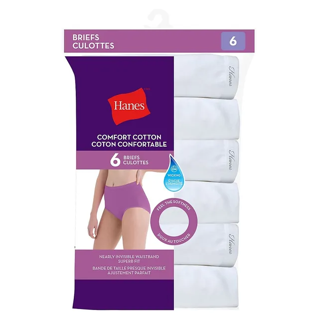 Hanes Red Label 6-Pack Hipster Briefs