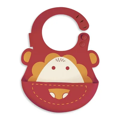 Marcus the Lion Silicone Baby Bib
