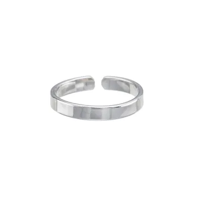 Sterling Silver Flat Band Toe Ring