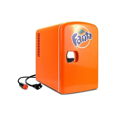 Mini réfrigérateur portable Fanta 6-can Cooler-Warm AC DC, orange FA04