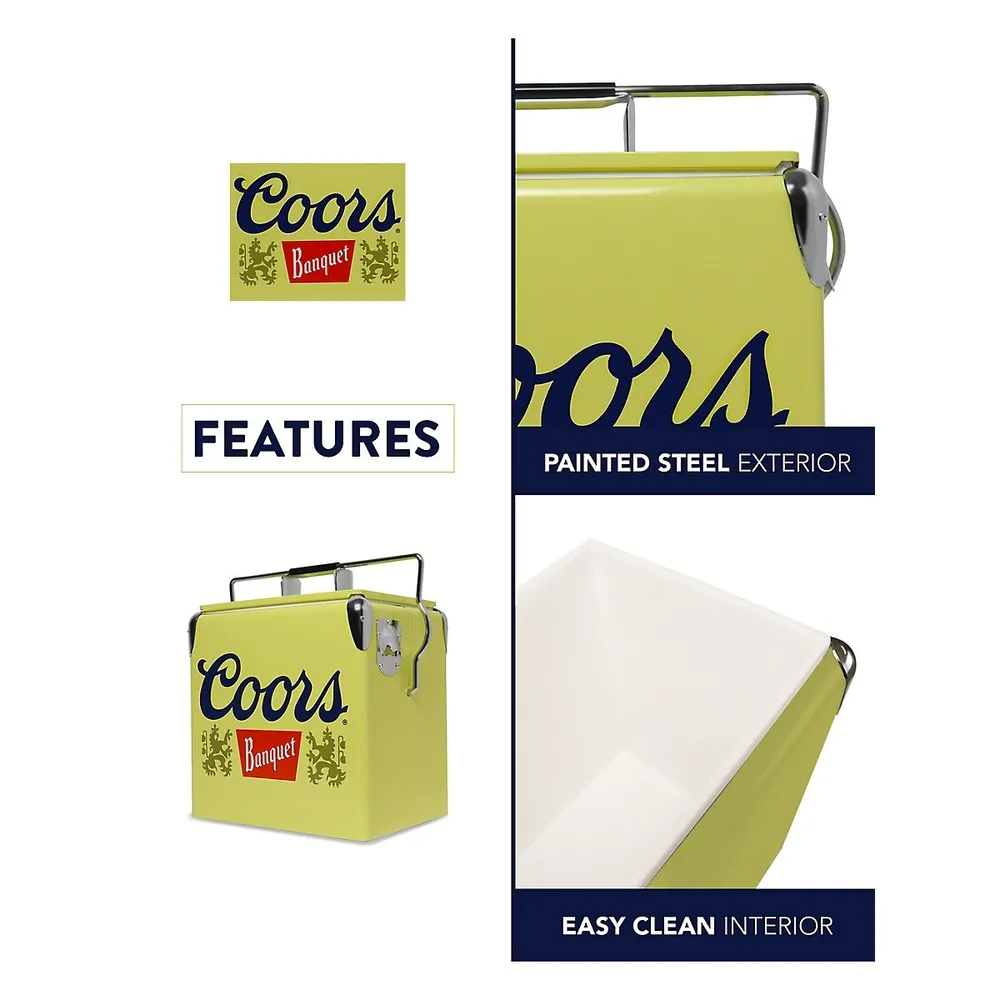 Koolatron Coors Banquet 13L Ice Chest, Yellow