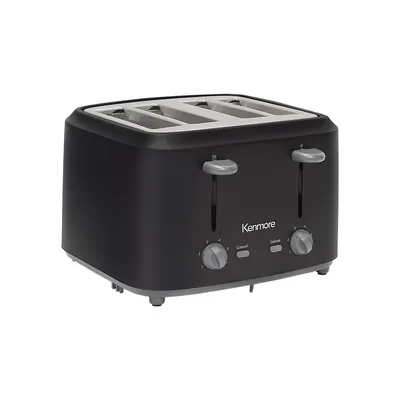 4-Slice Wide-Slot Toaster With Dual Controls KKTS4SB