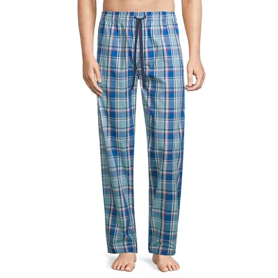 Pantalon de pyjama en popeline à carreaux