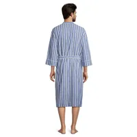 Striped Cotton Robe