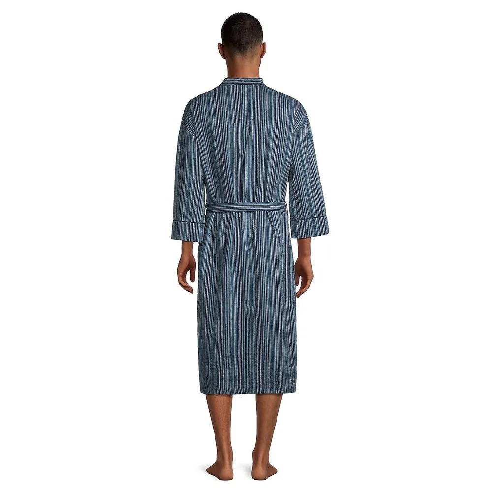 Striped Cotton Robe
