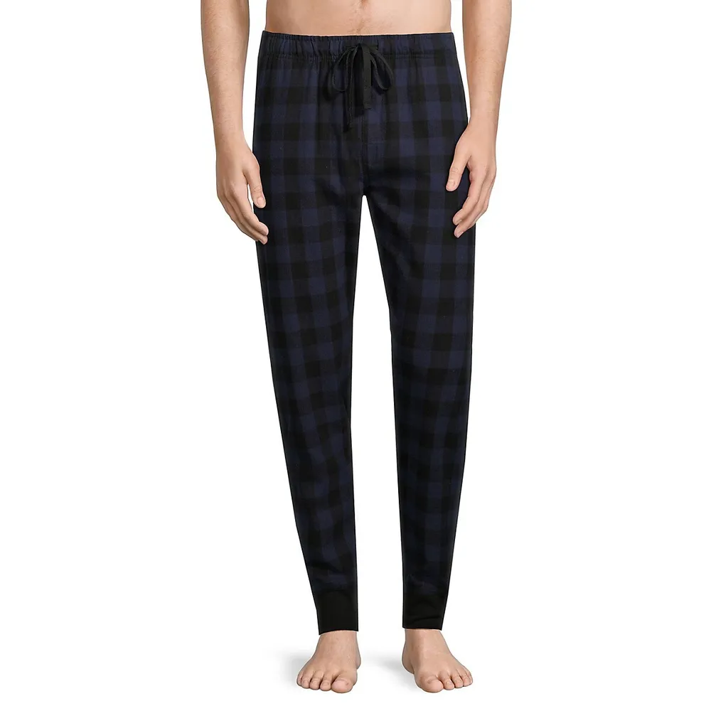 Sterling Check Flannel Jogger Lounge Pants