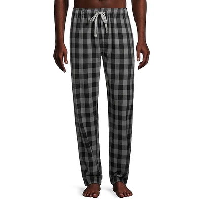 Pantalon de détente en finette à carreaux
