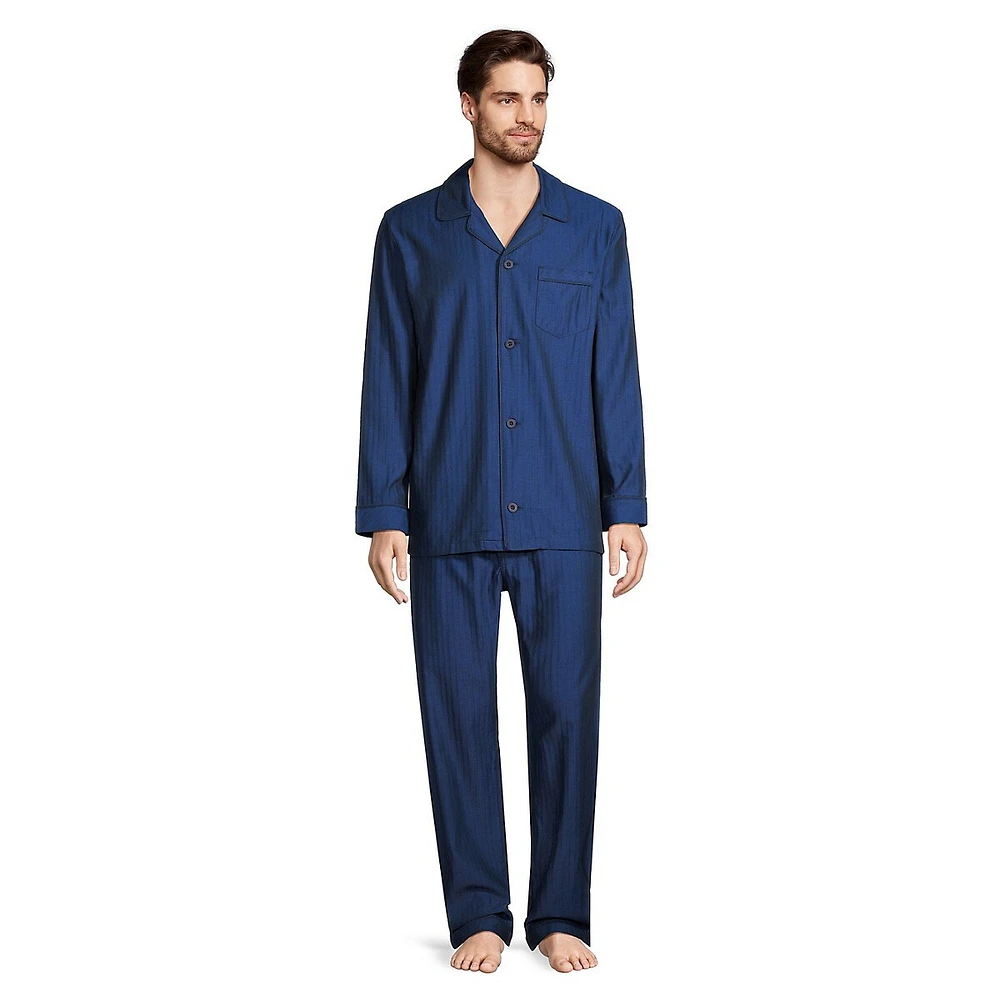 Signature Woven 2-Piece Pyjama Set