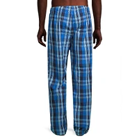 Pantalon de nuit en popeline à carreaux