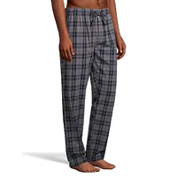 2-Piece Flannel Notch-Collar Pyjama Set