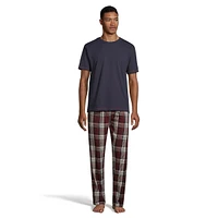 2-Piece T-Shirt & Flannel Pants Pyjama Set