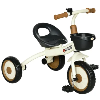Tricycle For Kids 2-5 Years, Toddler Bike, White