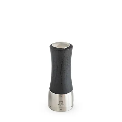 Madras - U'select Manual Wooden And Stainless Steel Pepper Mill, Graphite Collection, 16 Cm - 6.25"