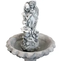Fairy Flower Solar Water Fountain With Battery Backup - 42-inch